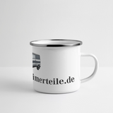 Panorama Emaille-Tasse - Weiß