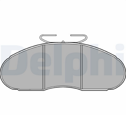 DELPHI Bremsbeläge Vorderradbremse Innenbelüftet