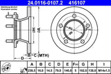 ATE MB100 Bremsscheibe